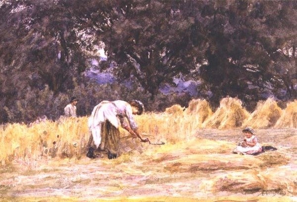Cosecha de Helen Allingham