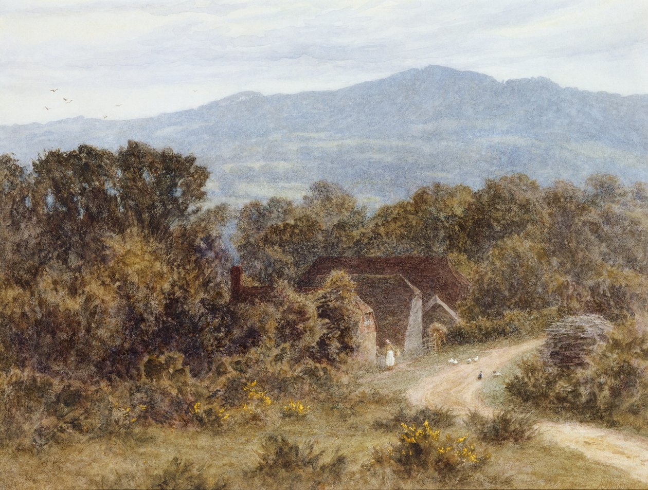 Hindhead desde Sandhills, Witley de Helen Allingham