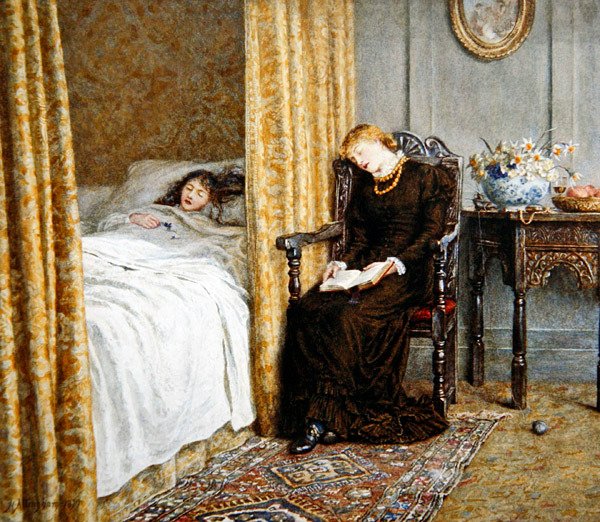 El convaleciente de Helen Allingham