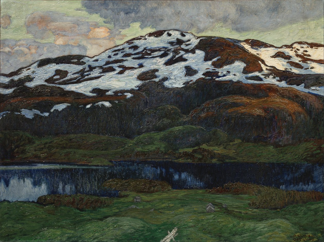 Una tarde de verano en Kallsjön de Helmer Osslund