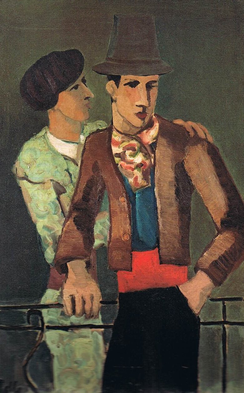 Picador, sostenido por un torero en el hombro de Helmut Kolle