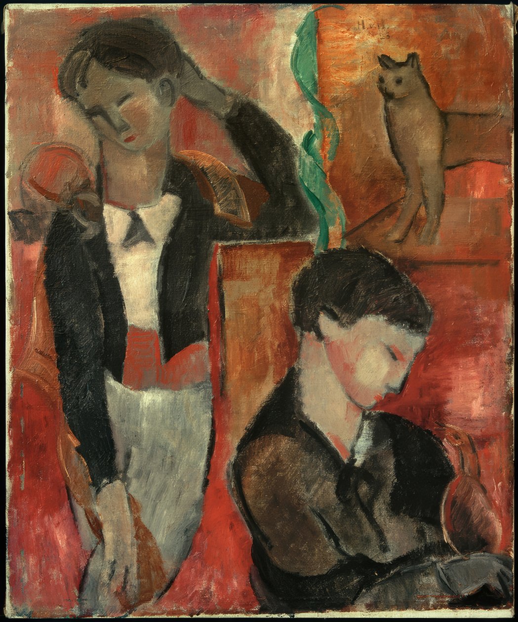 Dos niños, un gato y un pájaro de Helmut Kolle