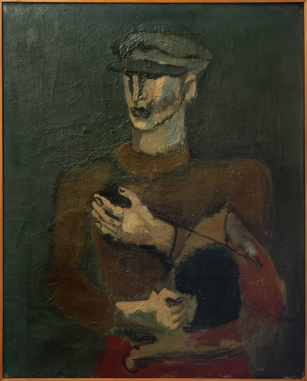 Joven con gorra de seis peniques de Helmut Kolle