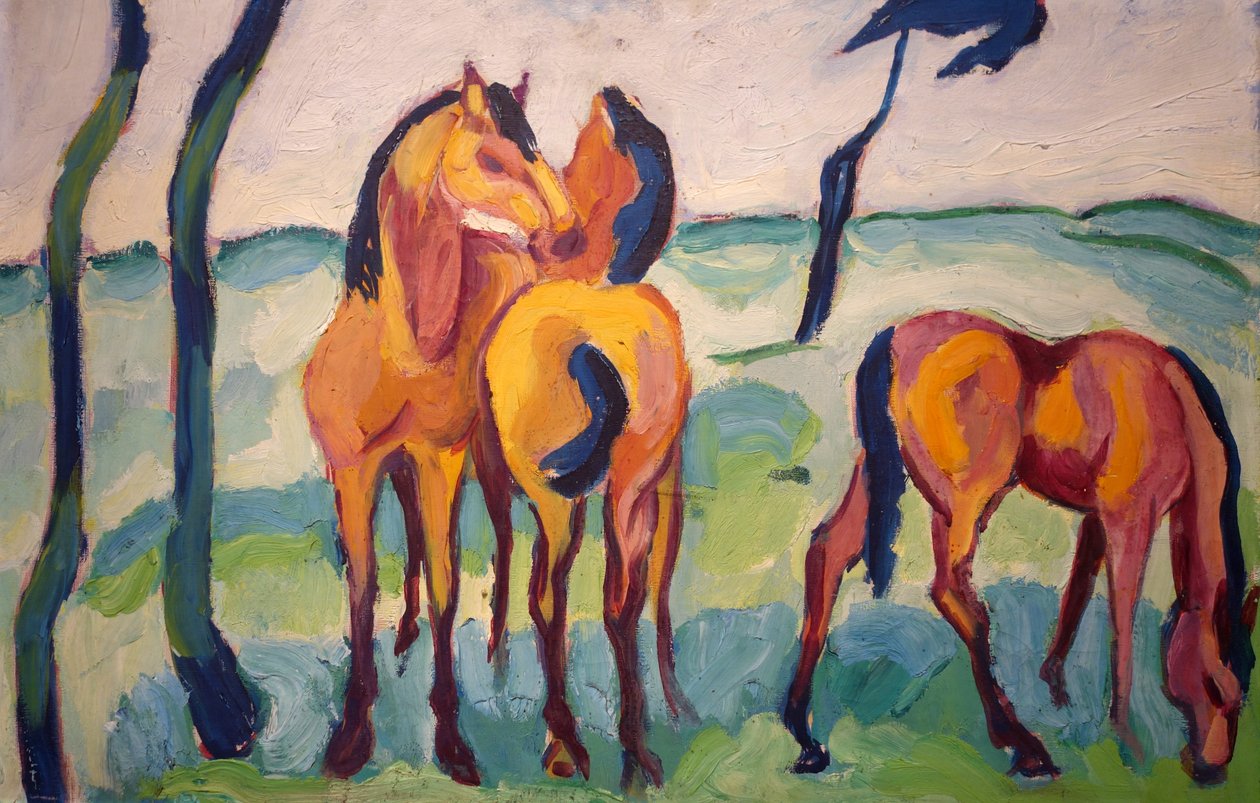 Tres caballos de Helmuth Macke