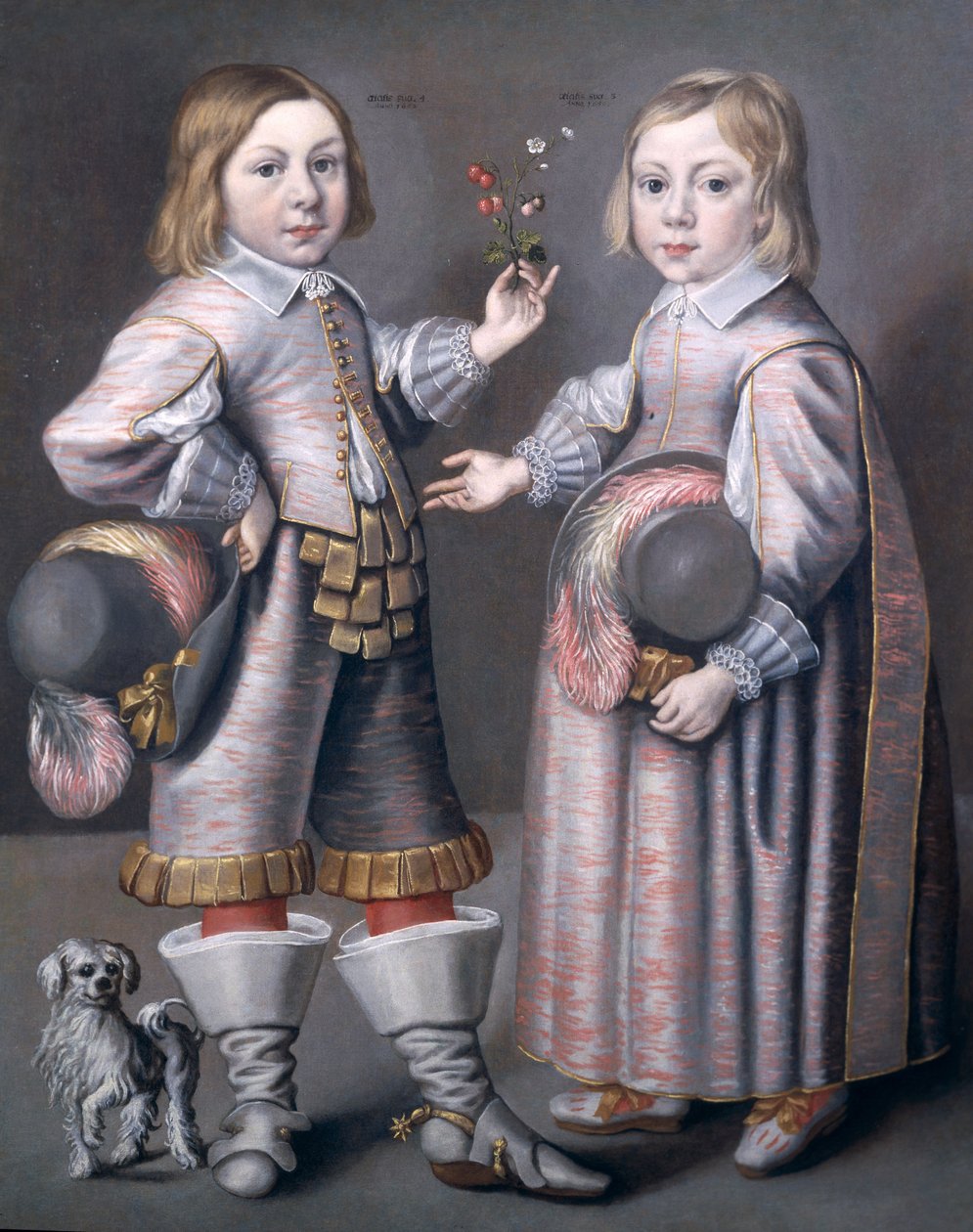 Retrato de dos niños de Hendrick Munnichoven