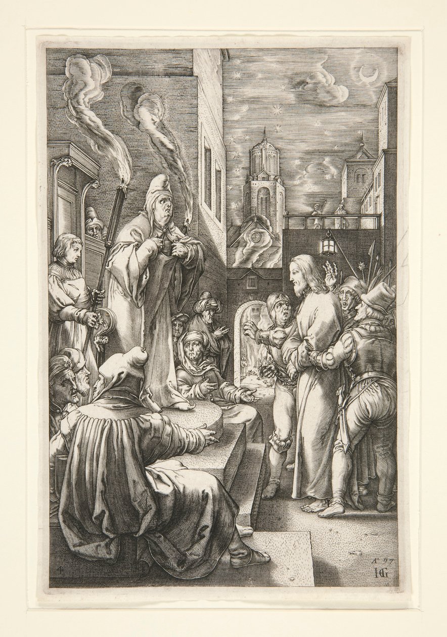 Cristo ante Caifás de Hendrick Goltzius