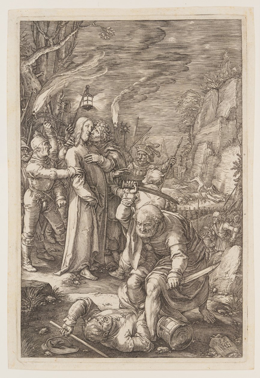 Cristo cautivo, de La Pasión de Hendrick Goltzius