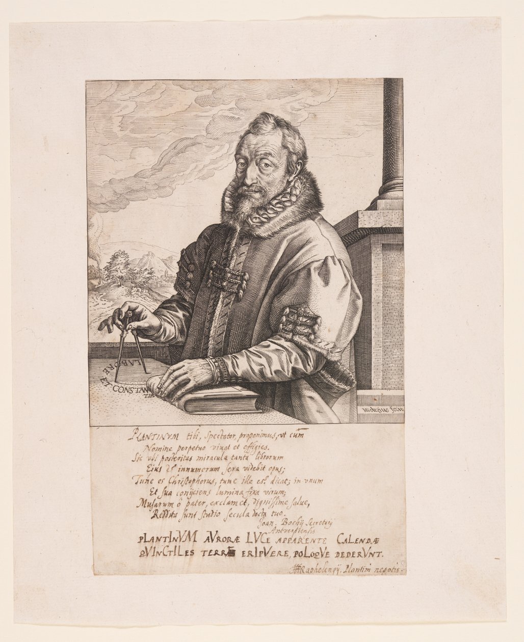 Christopher Plantin, editor en Amberes de Hendrick Goltzius
