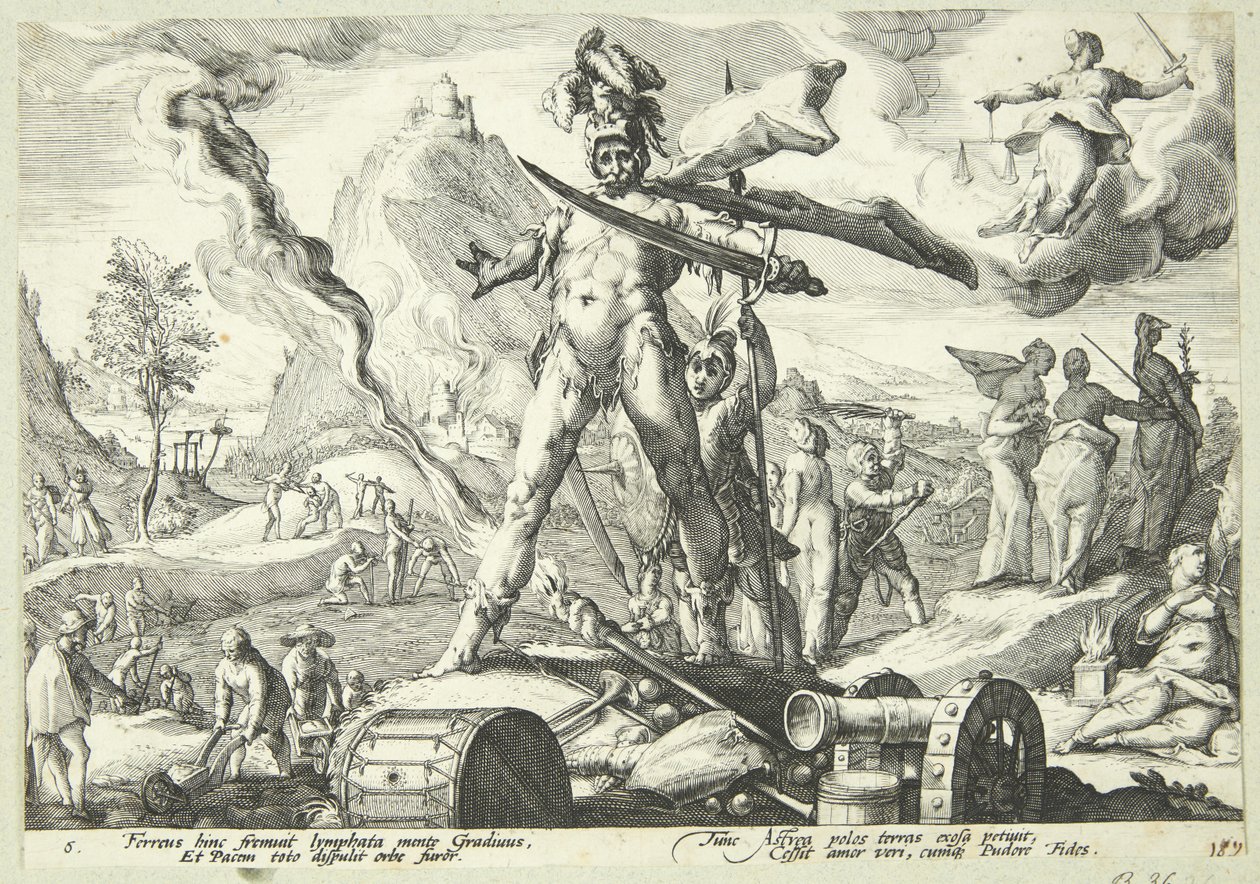 La Edad de Hierro de Hendrick Goltzius
