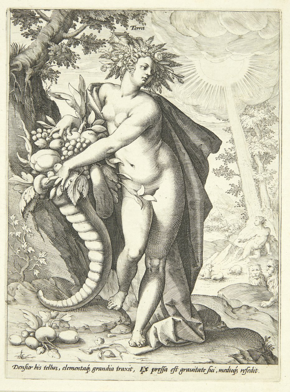 Tierra (Terra) de Hendrick Goltzius