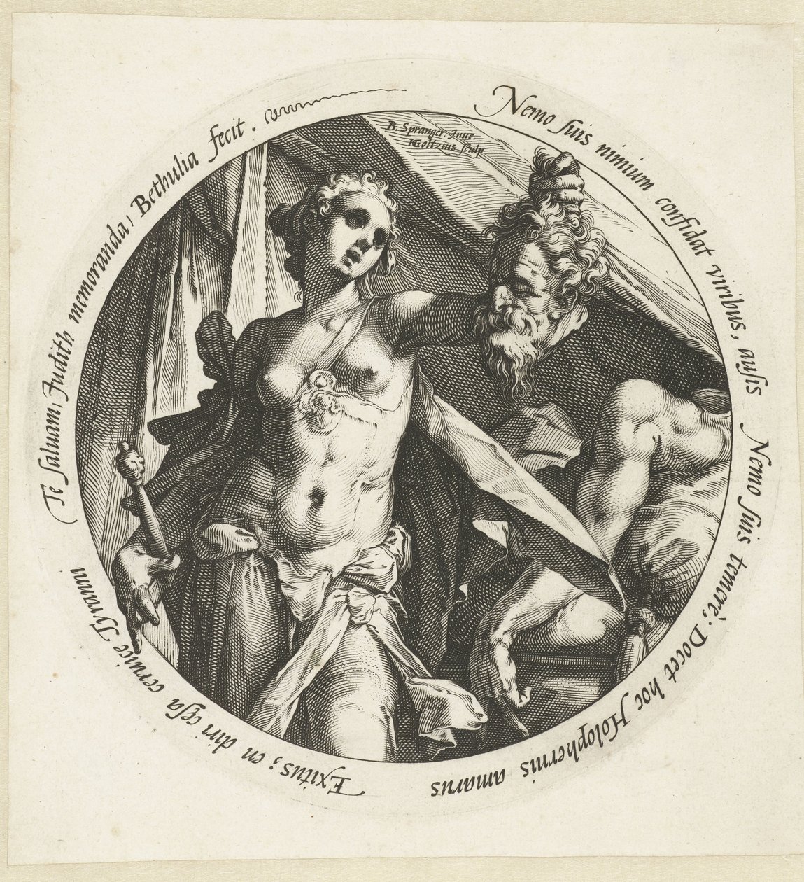 Judit con la cabeza de Holofernes de Hendrick Goltzius