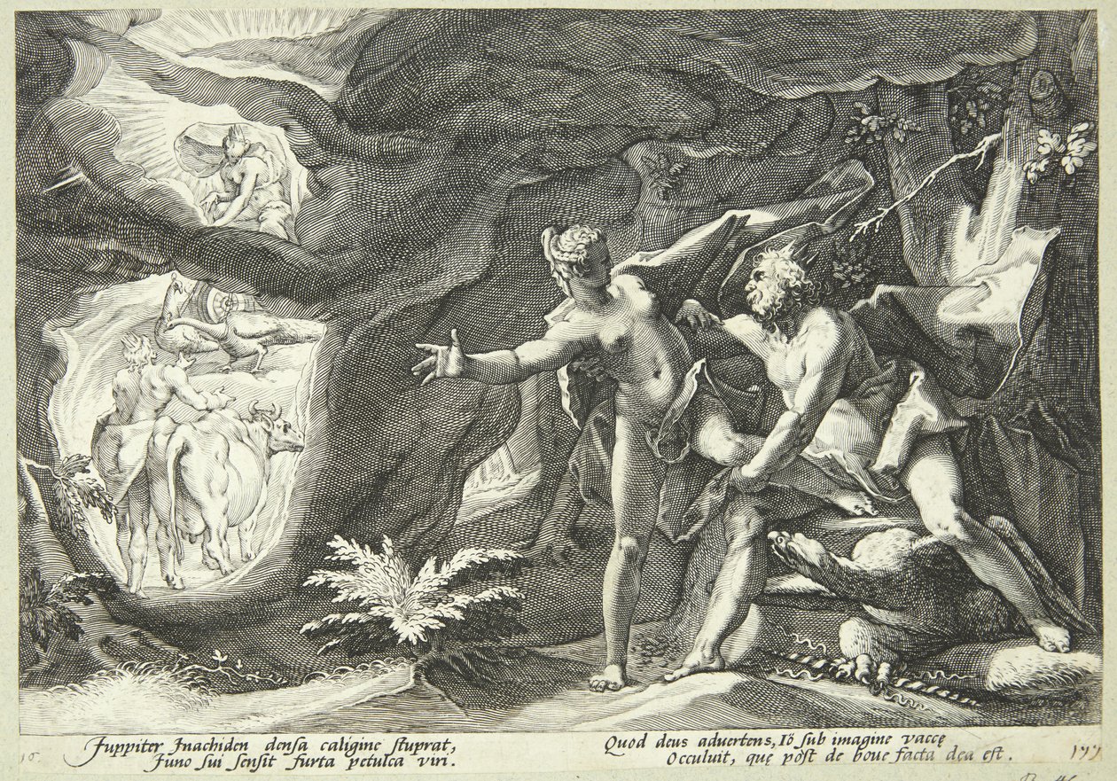 Júpiter e Io de Hendrick Goltzius