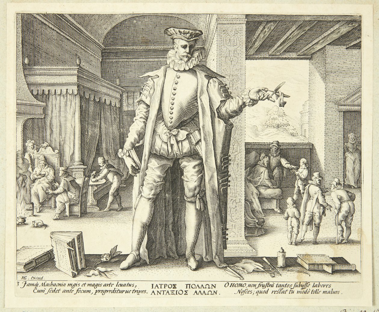 El médico como ser humano de Hendrick Goltzius