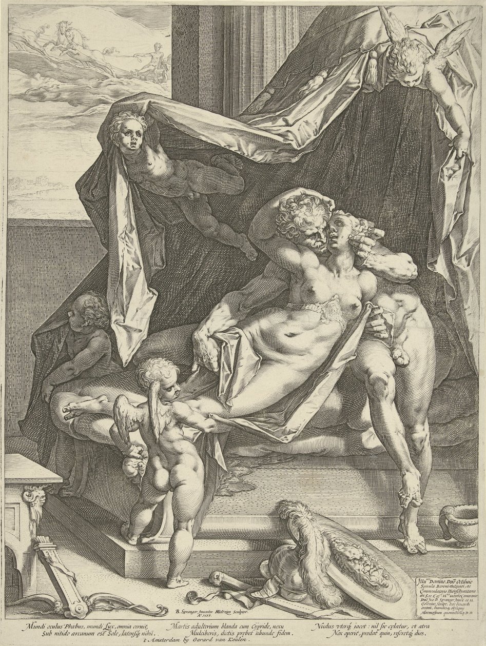 Marte a Venus de Hendrick Goltzius