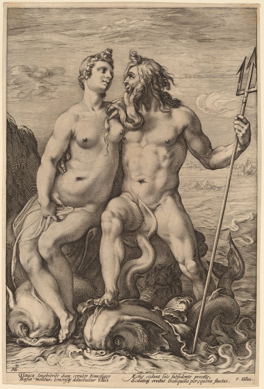 Neptuno y Anfítrite de Hendrick Goltzius