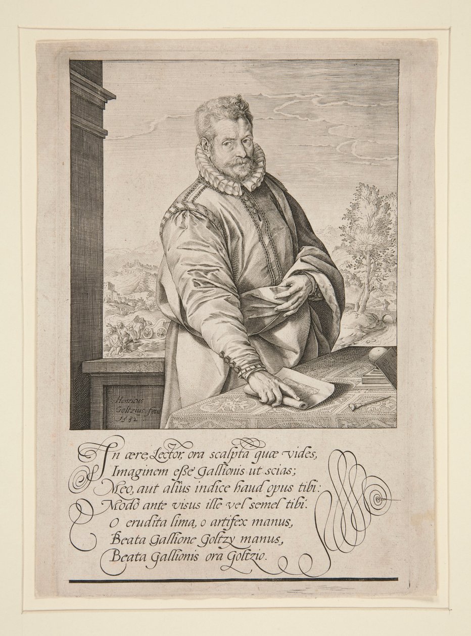 retrato de philip galle de Hendrick Goltzius