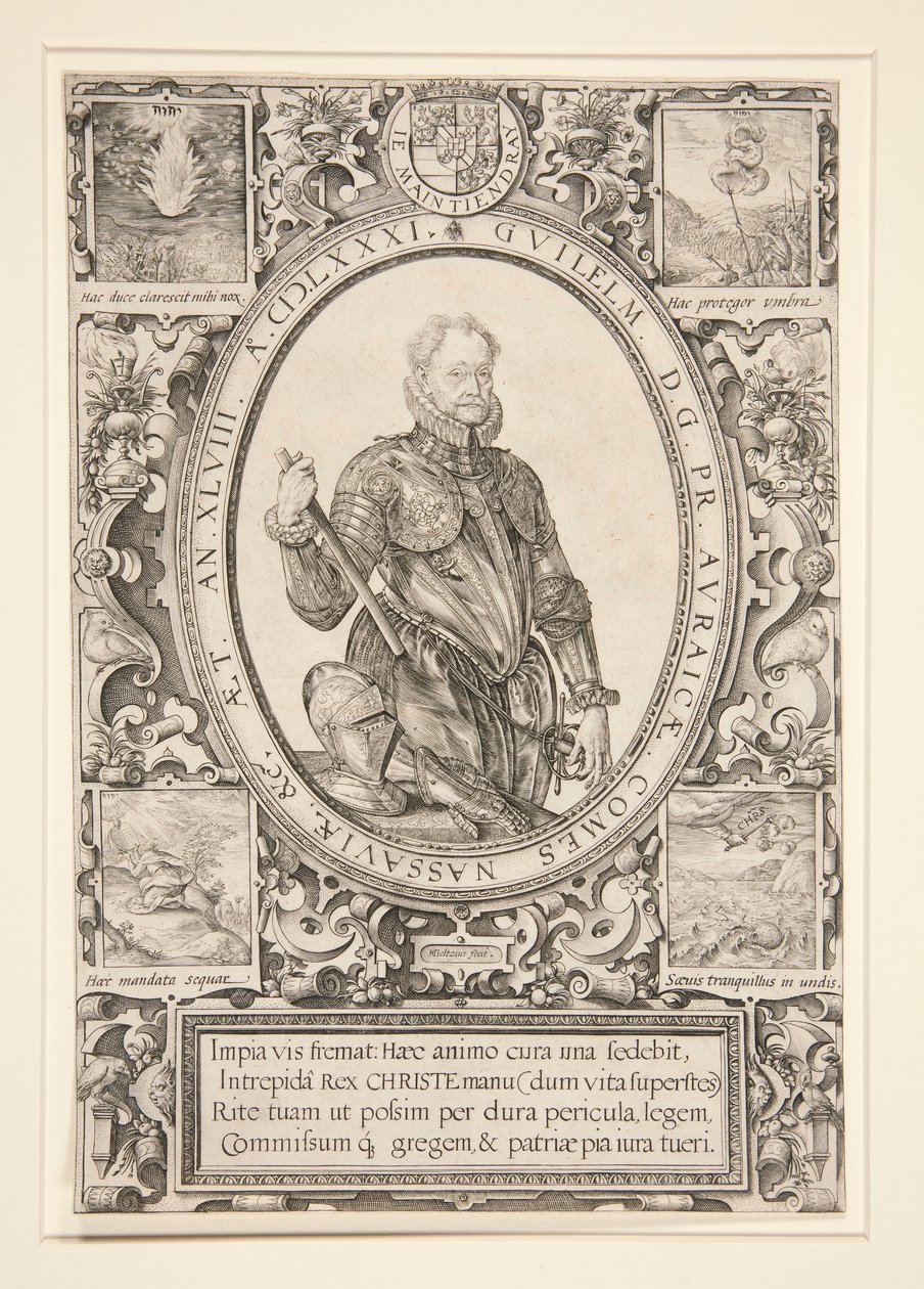 Retrato de Guillermo de Orange de Hendrick Goltzius