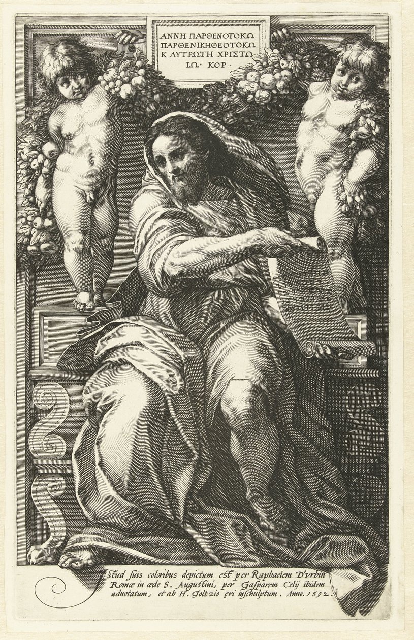 profeta Isaías de Hendrick Goltzius