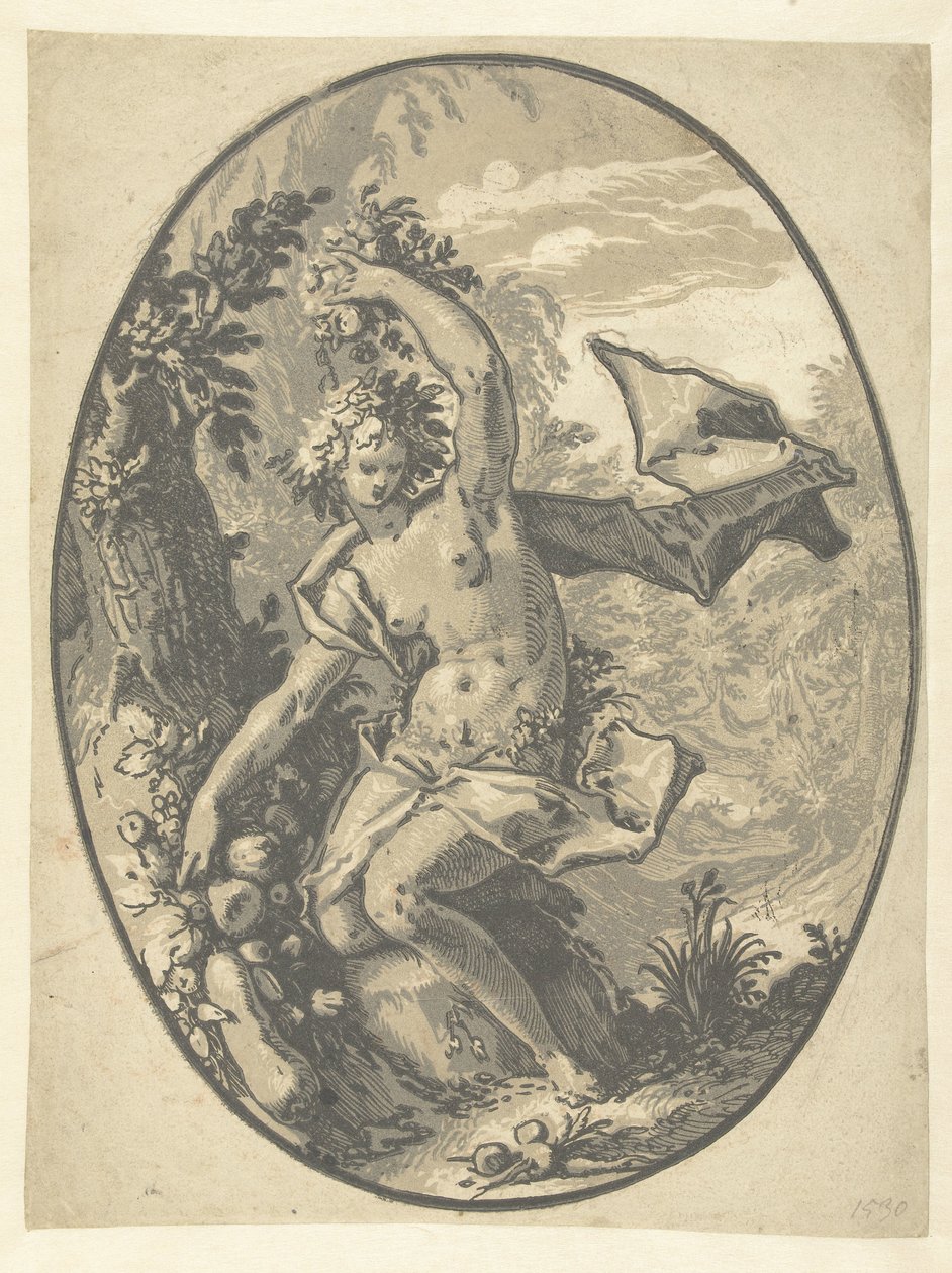 Proserpina Dioses y diosas (título de la serie) de Hendrick Goltzius