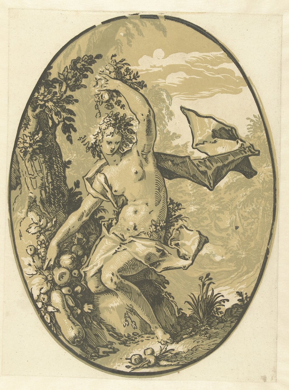 Proserpina Dioses y diosas (título de la serie) de Hendrick Goltzius