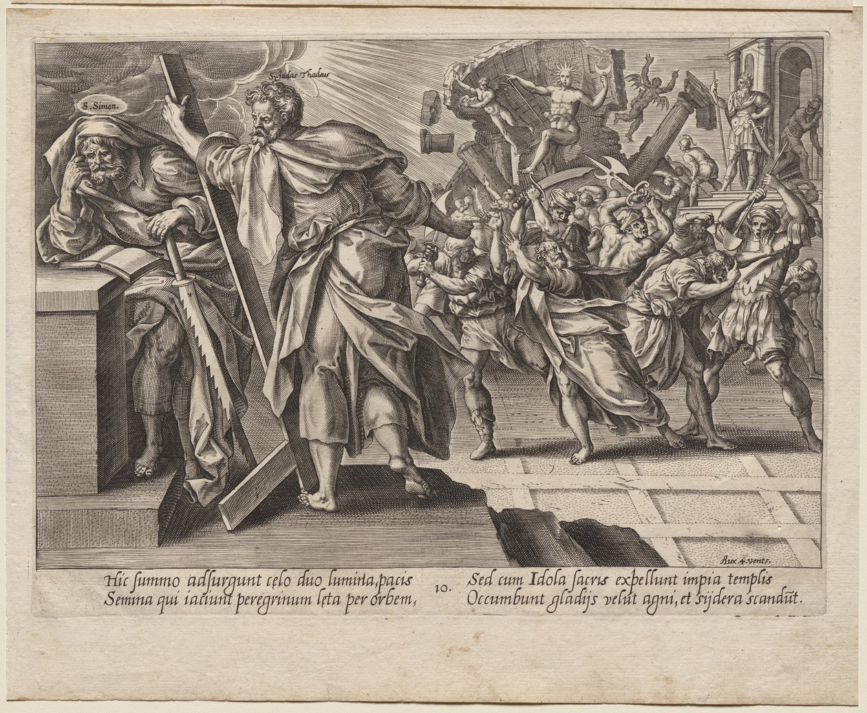 San Judas Tadeo y Simón el Zelote de Hendrick Goltzius