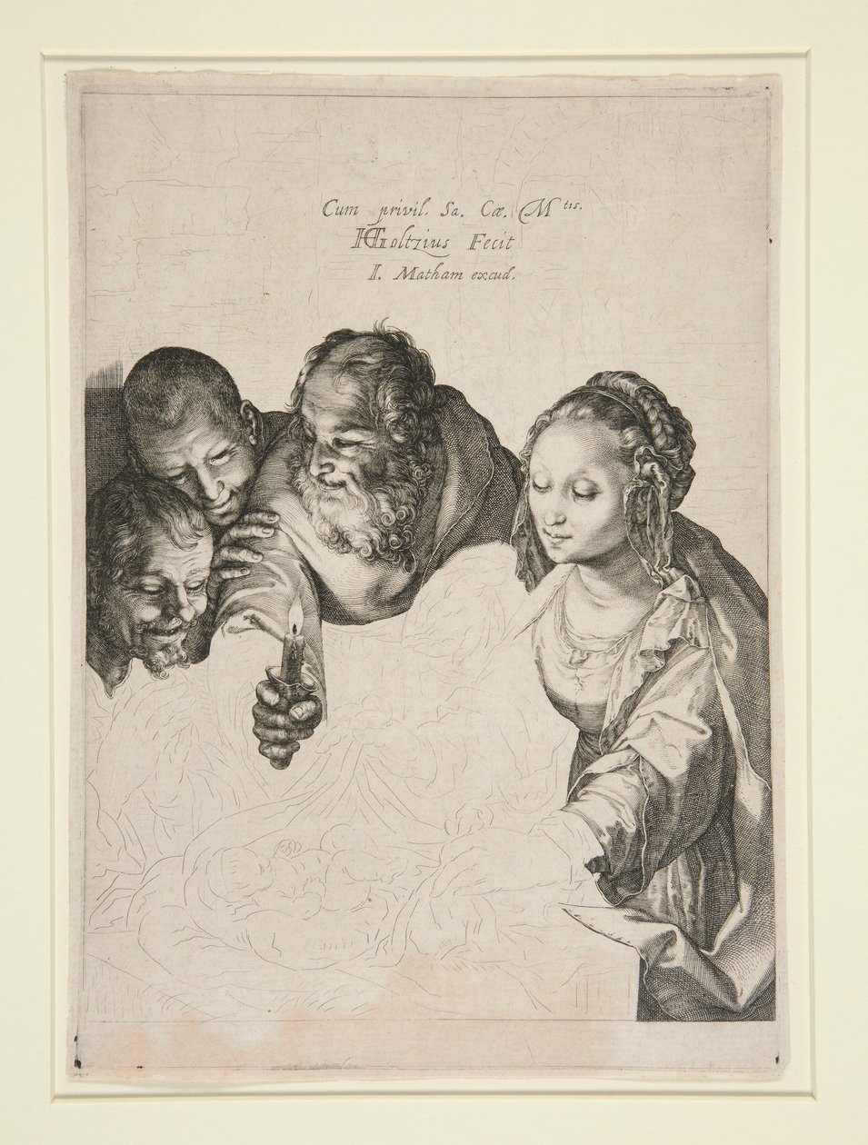 La adoración de los pastores de Hendrick Goltzius