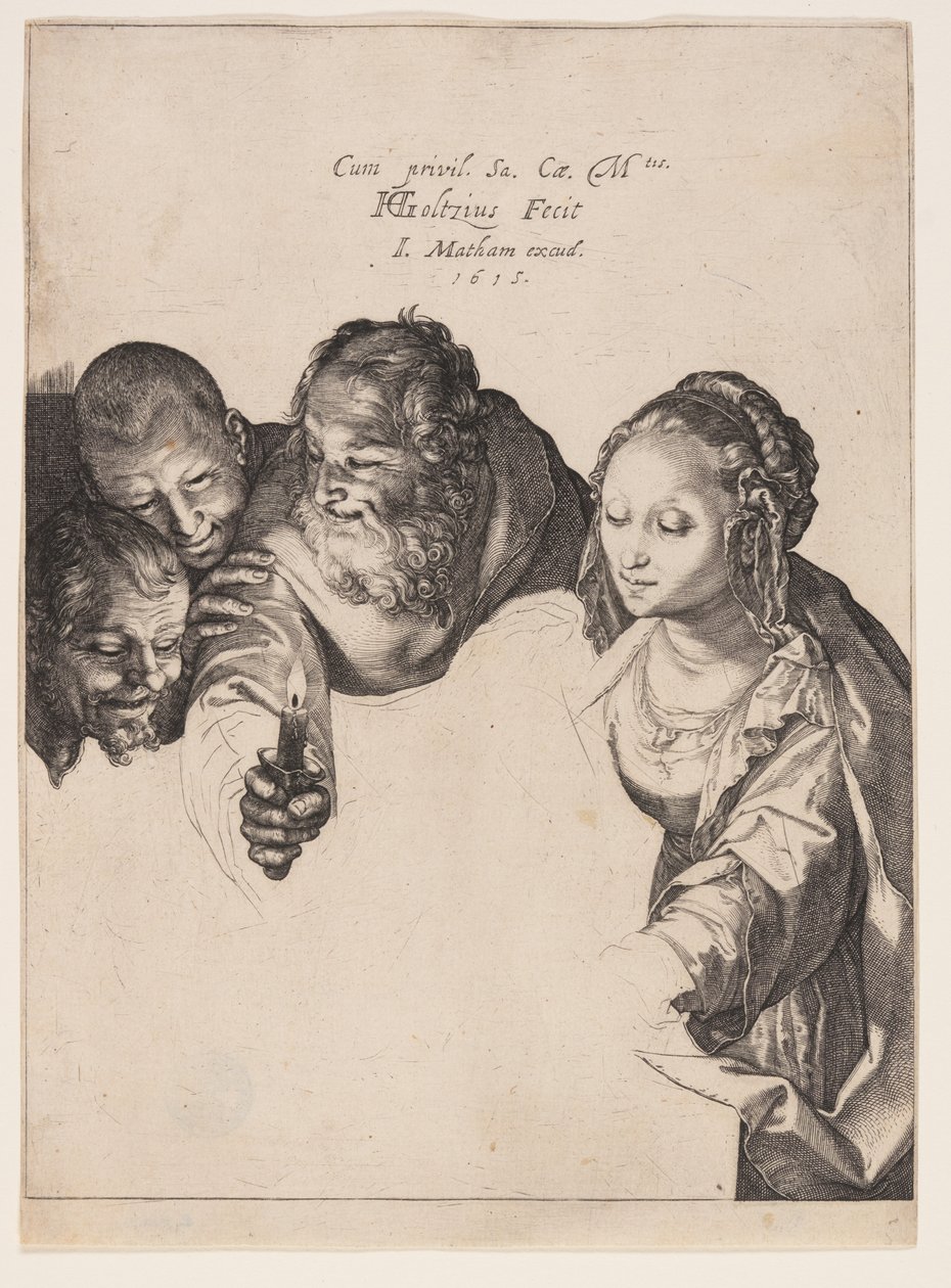 Adoración de los pastores de Hendrick Goltzius