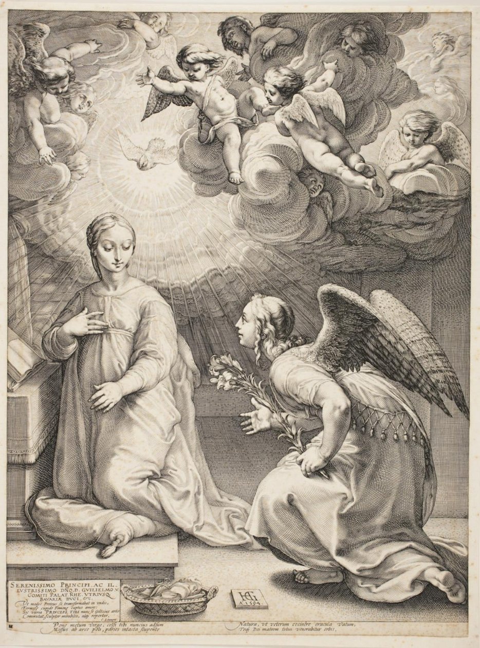 La Anunciación de Hendrick Goltzius