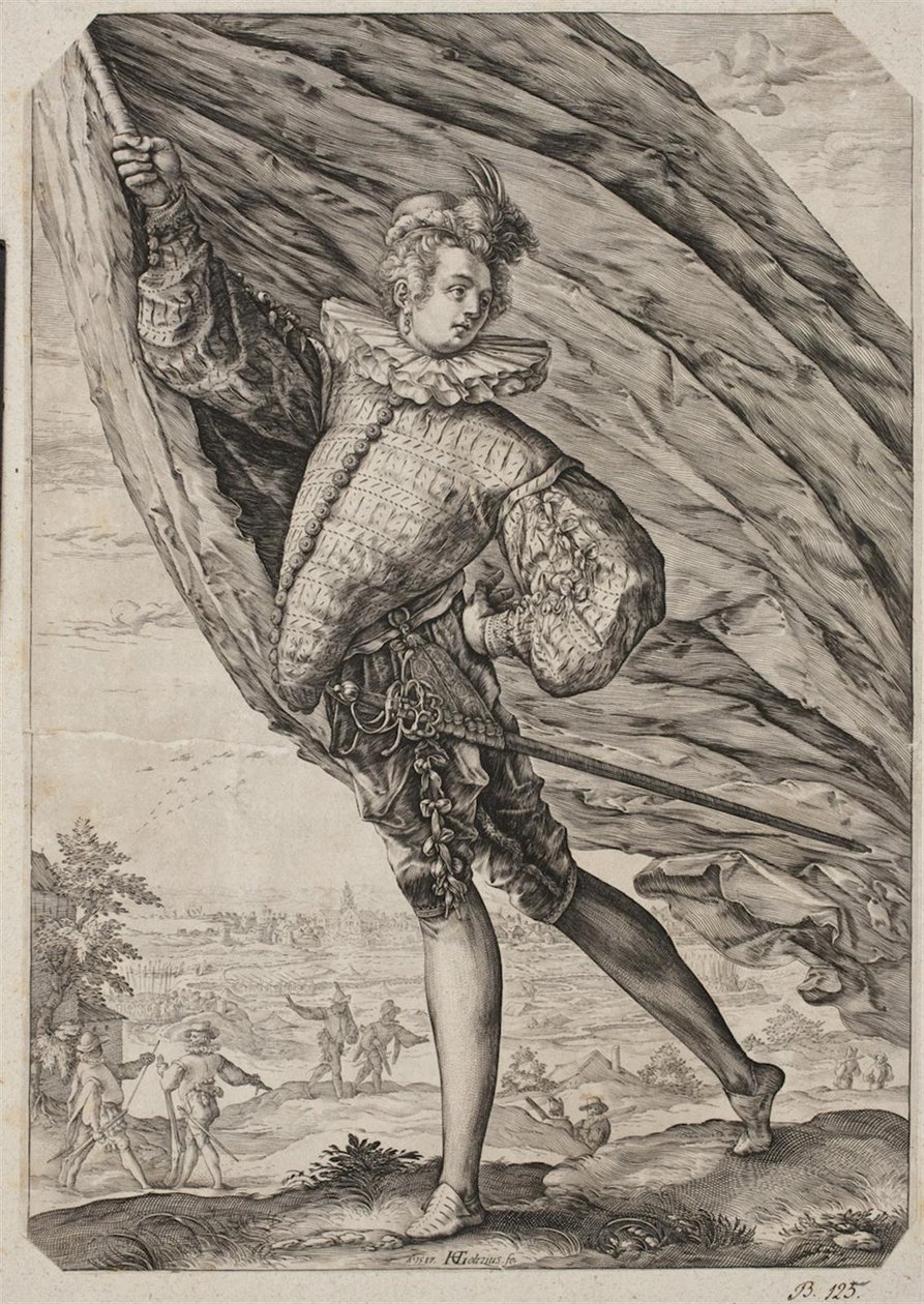 El gran abanderado de Hendrick Goltzius