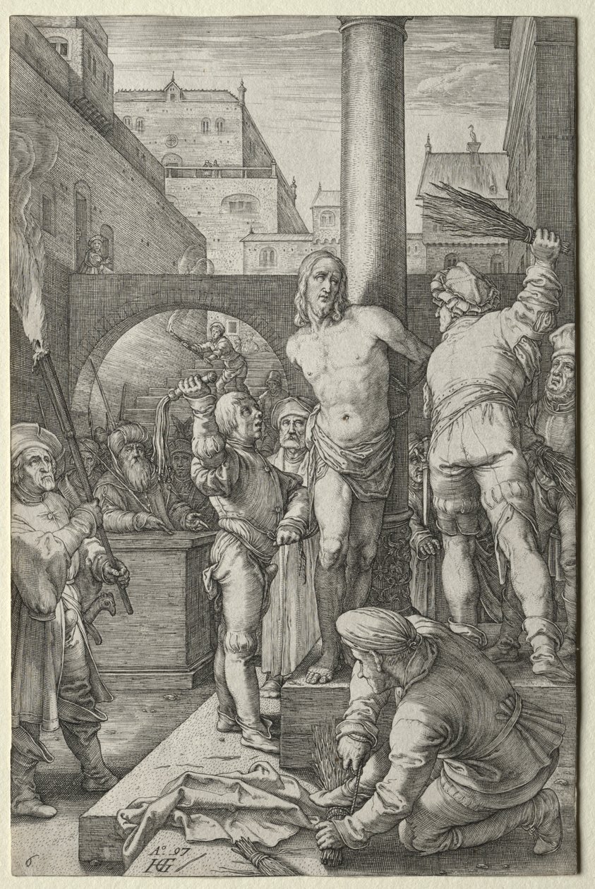 The Passion: The Flagellation de Hendrick Goltzius