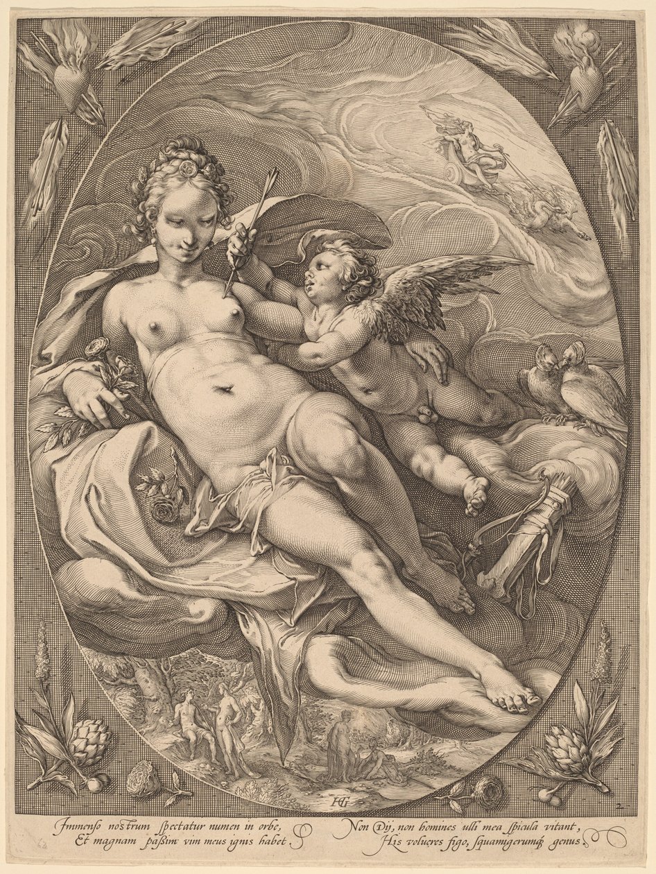 Venus y Cupido de Hendrick Goltzius