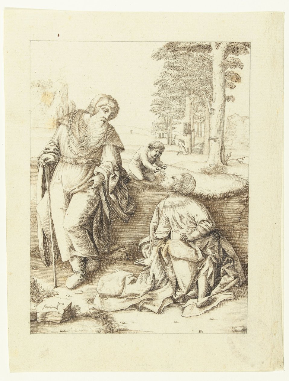 la sagrada familia de Hendrick Hondius (I)