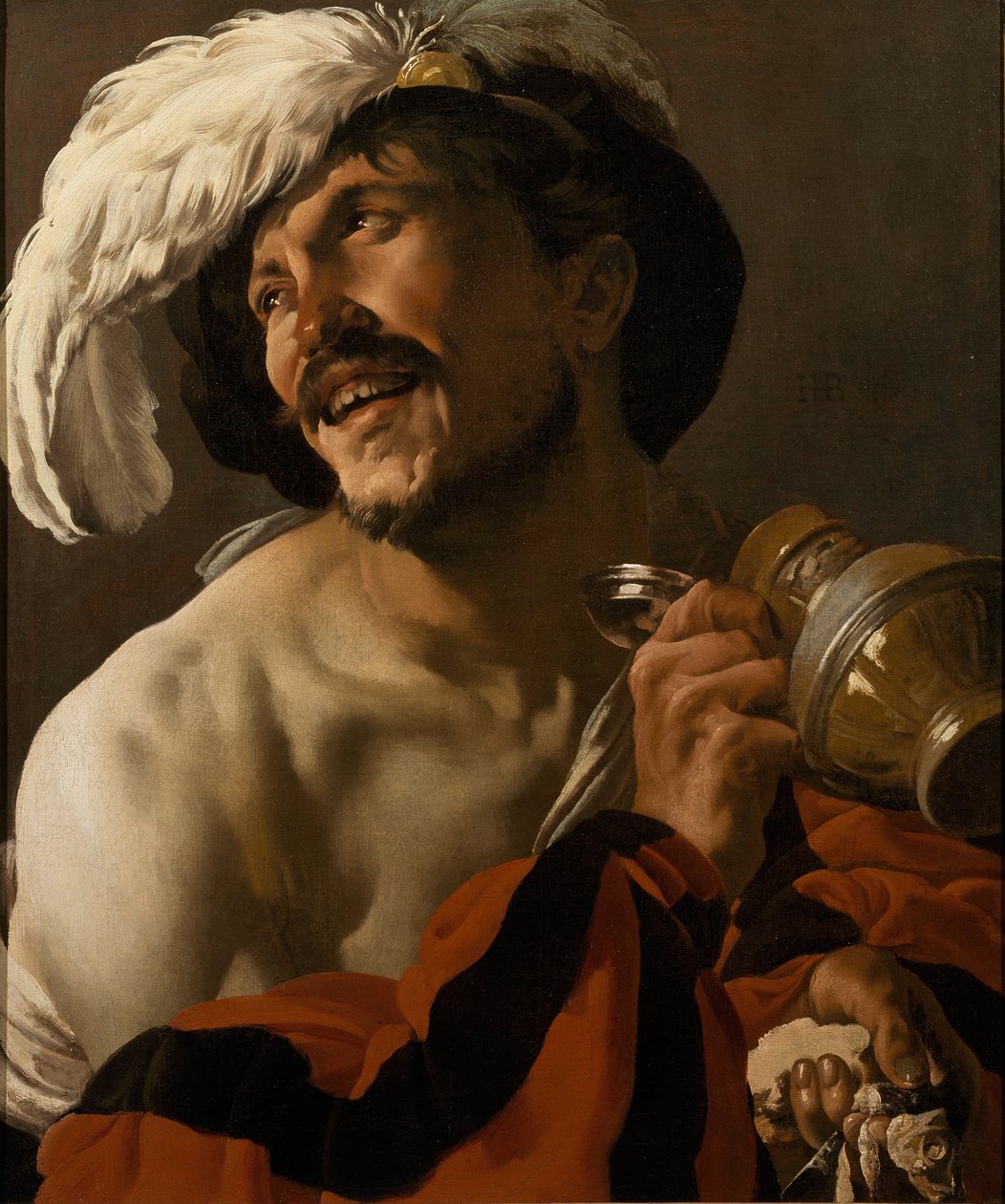 El bebedor alegre, 1625 de Hendrick Jansz Terbrugghen