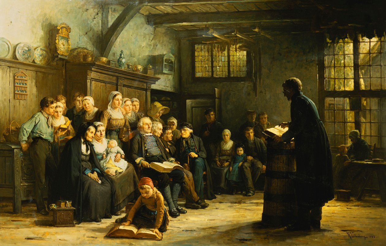 Tarde de Domingo en el Campo, 1883 de Hendrick Valkenburg