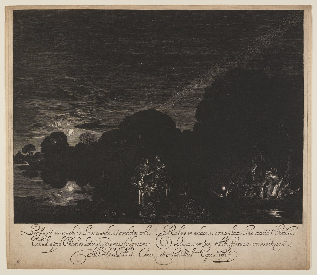 La huida a Egipto de Hendrick von Goudt