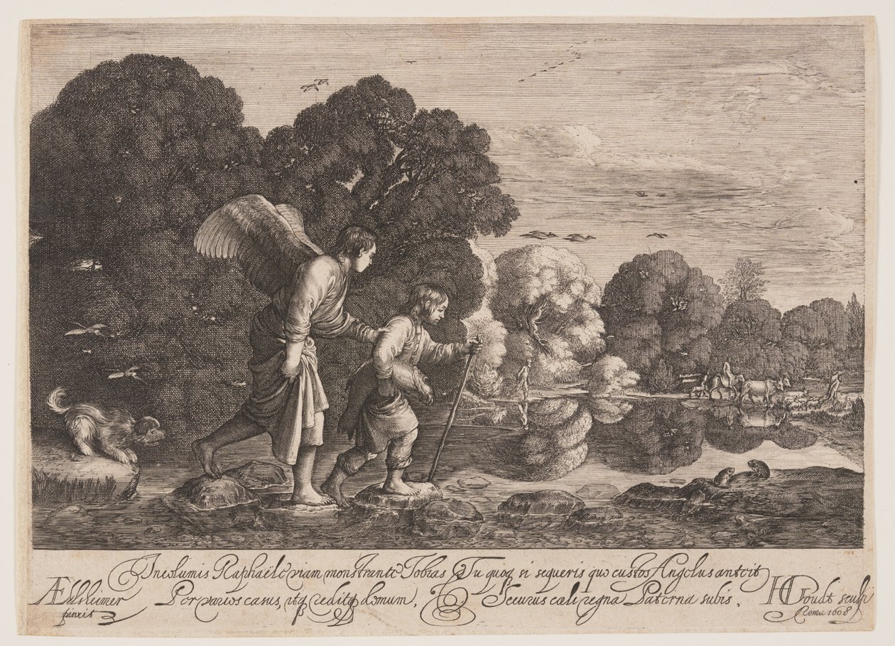 Tobías y el ángel Gabriel de Hendrick von Goudt