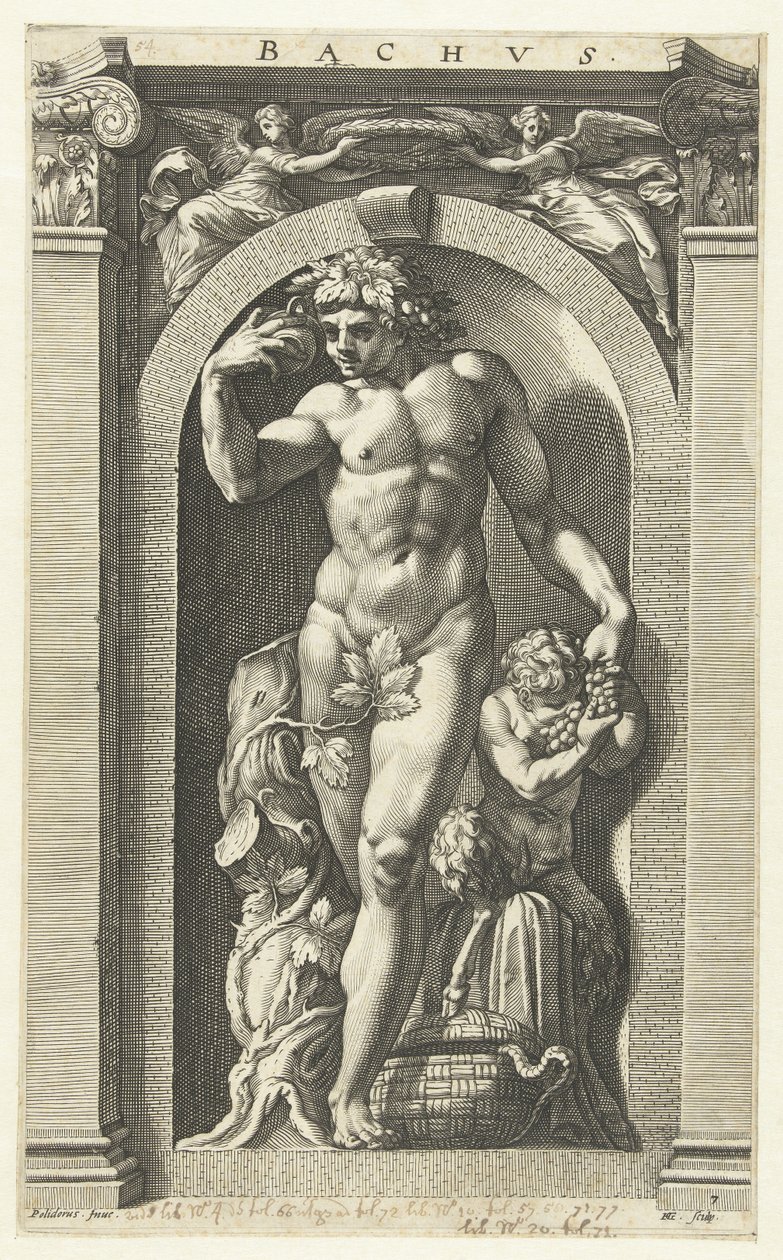 Baco, 1592 de Hendrik Goltzius
