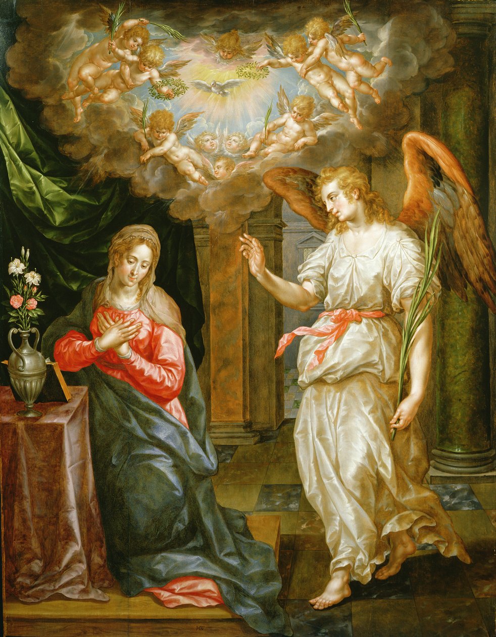 La Anunciación de Hendrick de Clerck
