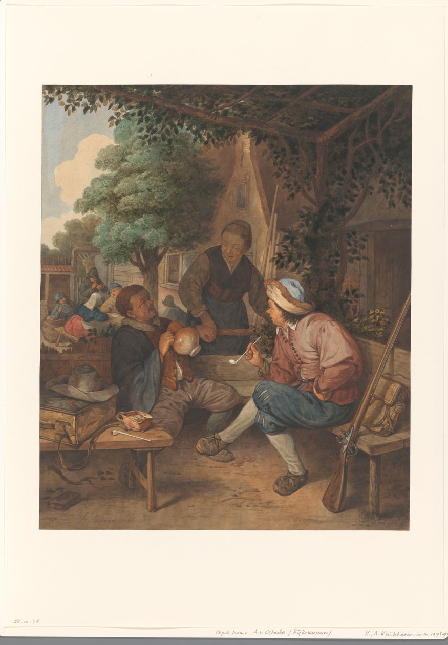 Viajeros que descansan de Hendrik Abraham Klinkhamer