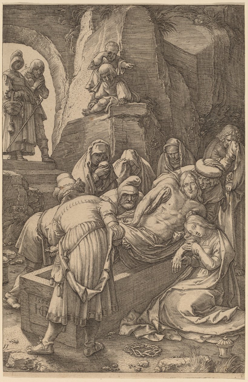 El Entierro de Cristo de Hendrik Goltzius