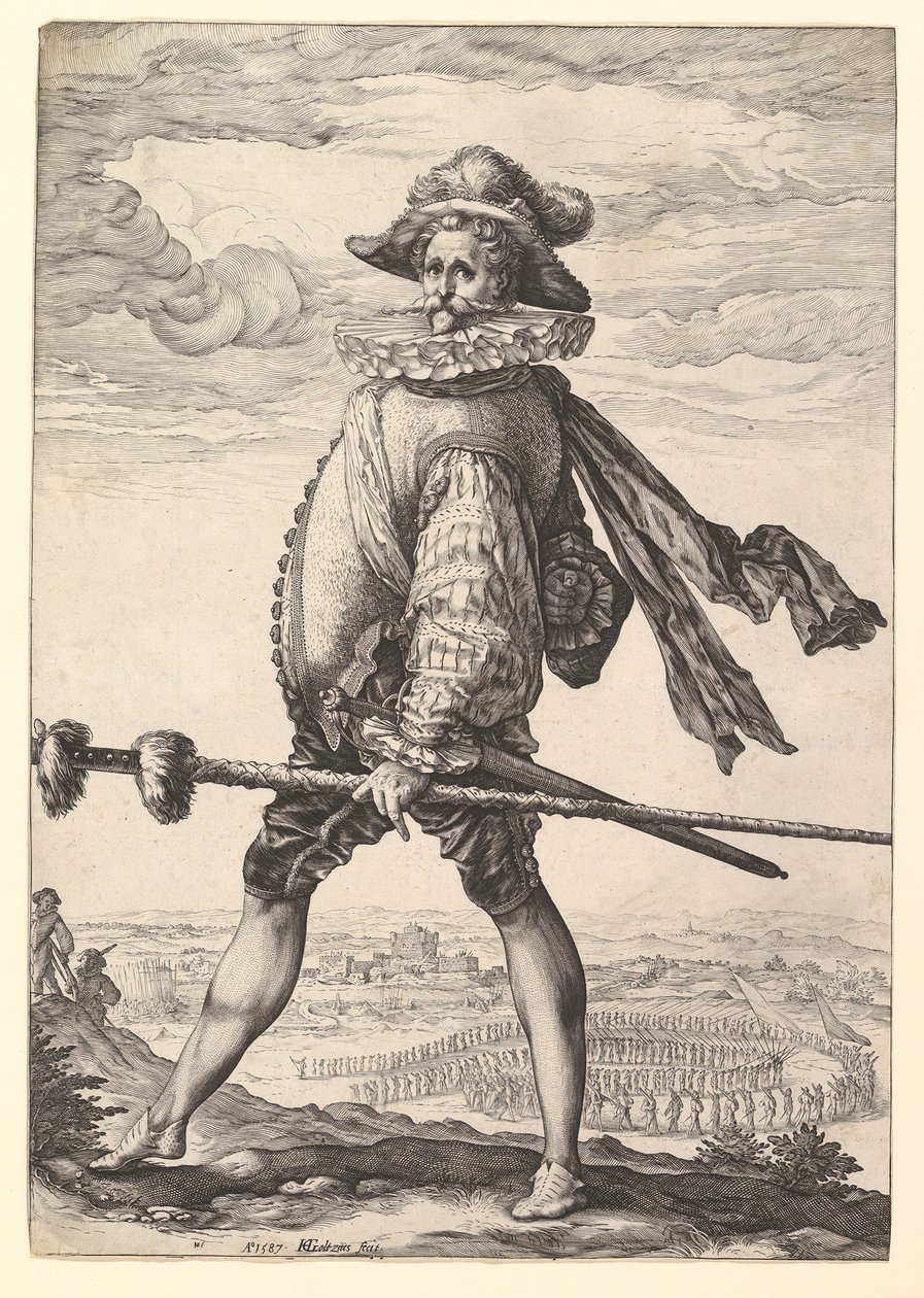 Capitán de Infantería, 1587 de Hendrik Goltzius