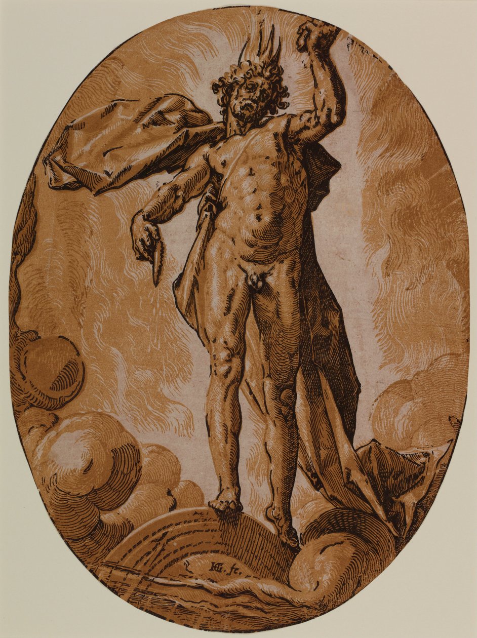 Día (Helios) de Hendrik Goltzius