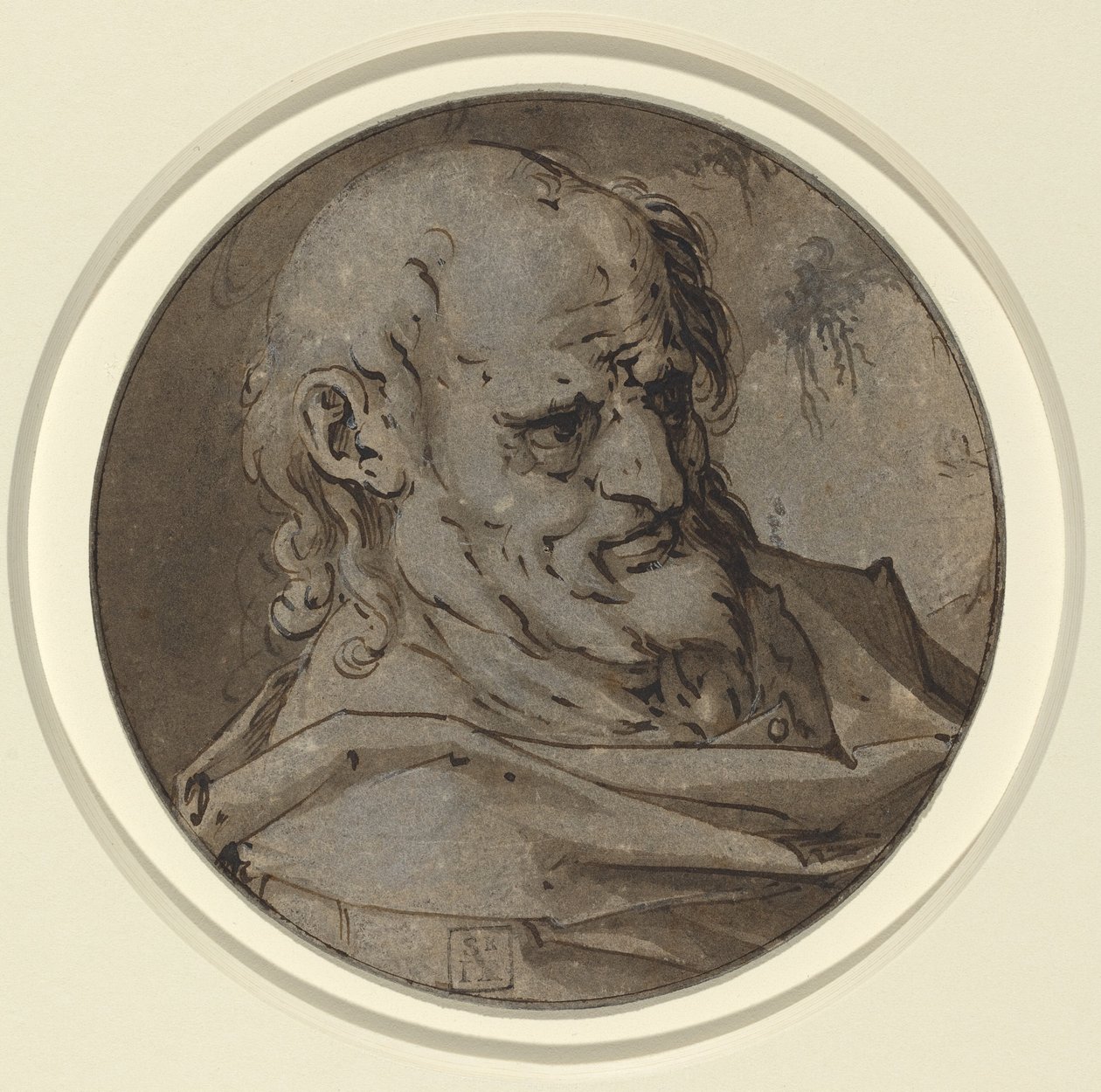 Cabeza de un Apóstol de Hendrik Goltzius