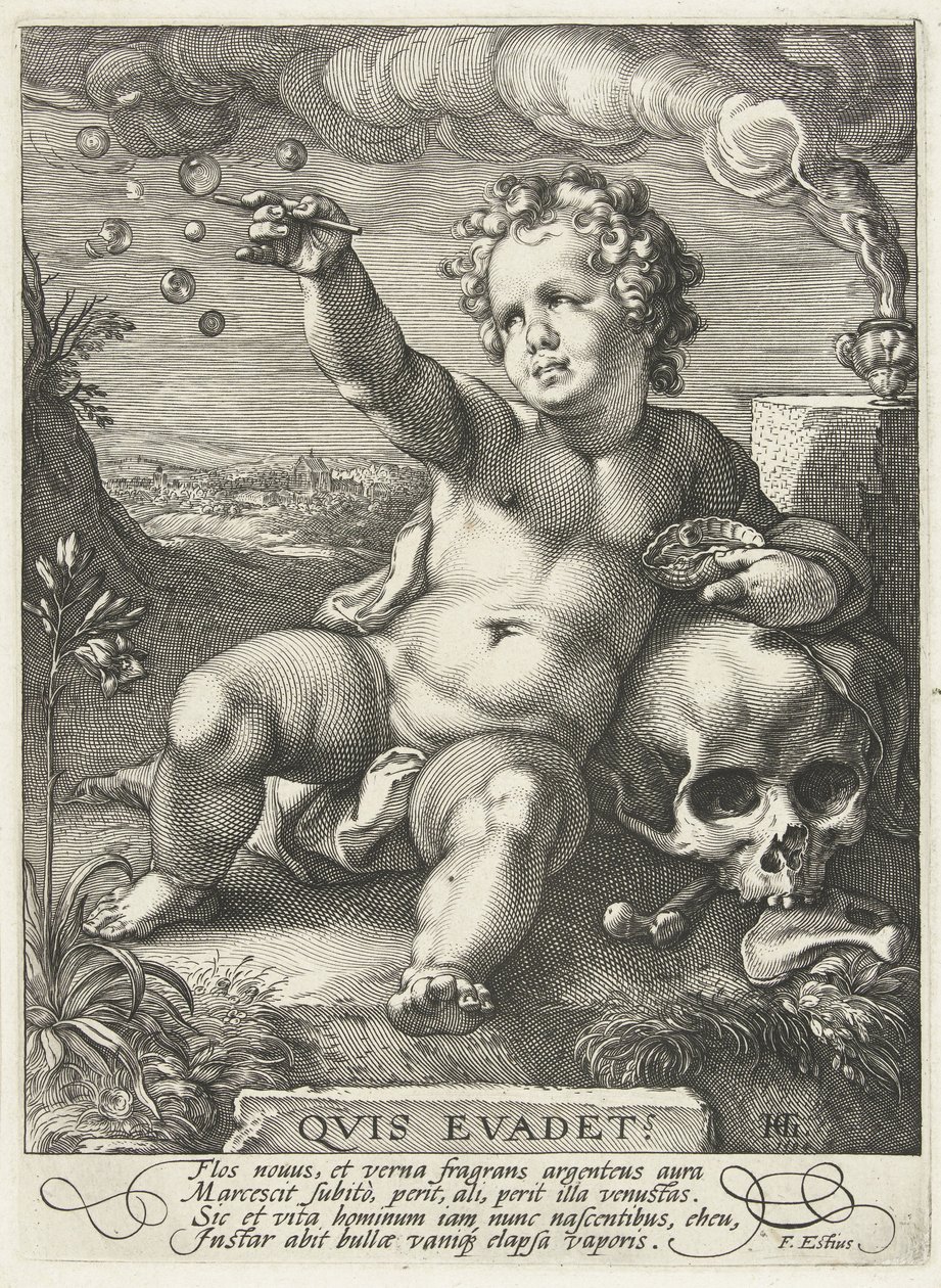 Homo Bulla, 1594 de Hendrik Goltzius