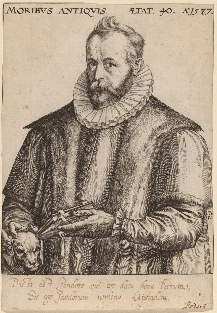 Justus Lipsius de Hendrik Goltzius