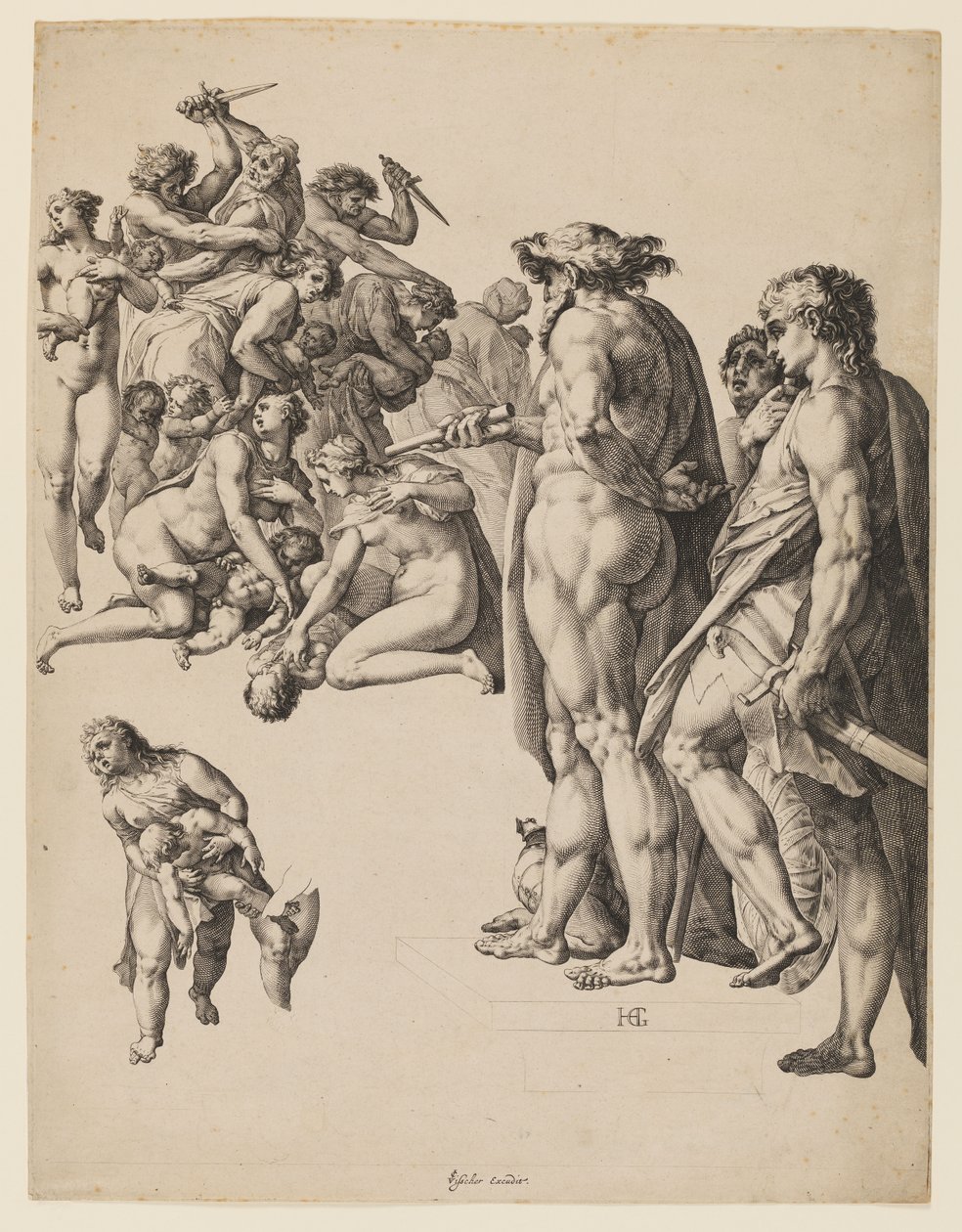 Masacre de los inocentes de Hendrik Goltzius