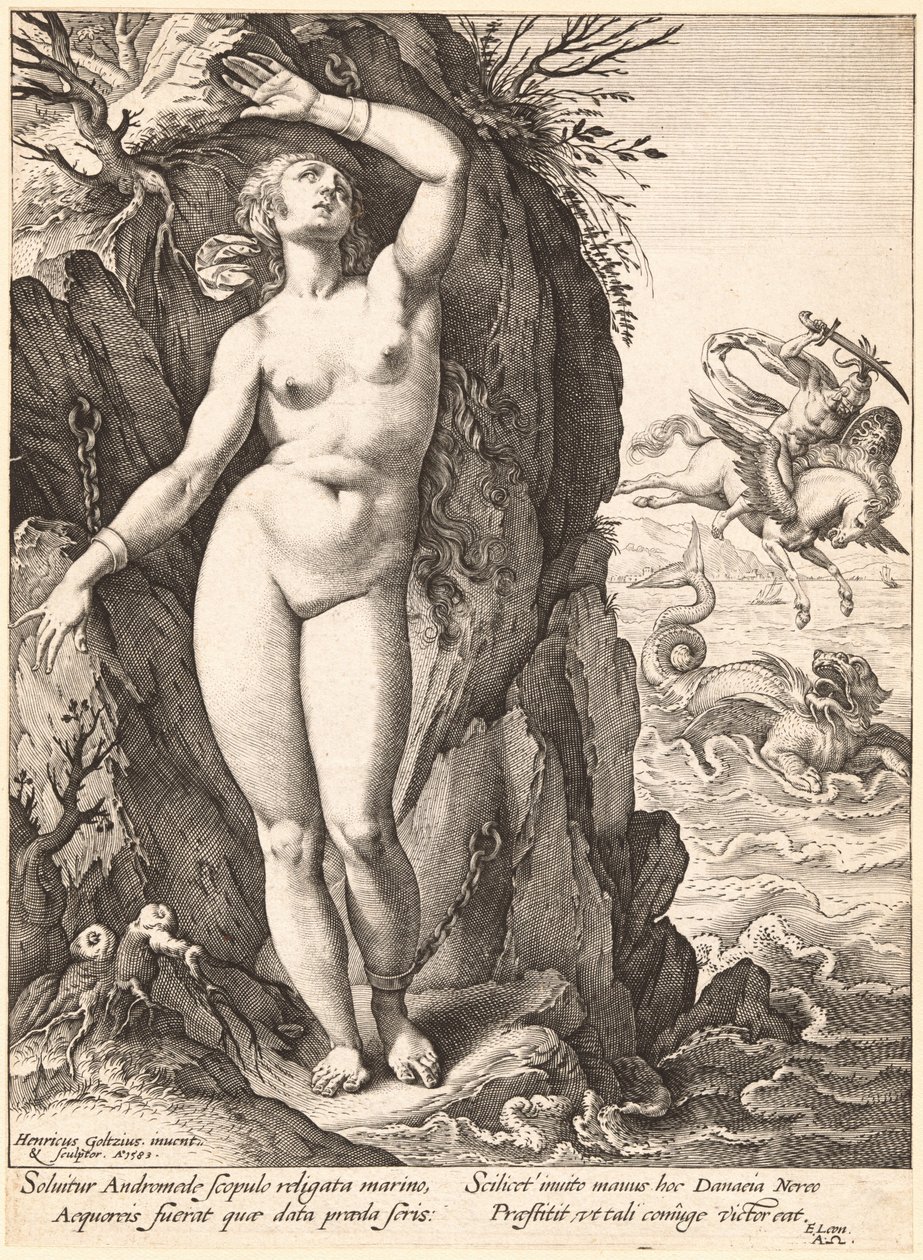 Perseo Liberando a Andrómeda de Hendrik Goltzius