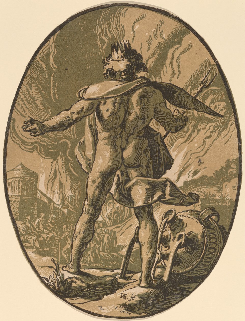Plutón de Hendrik Goltzius