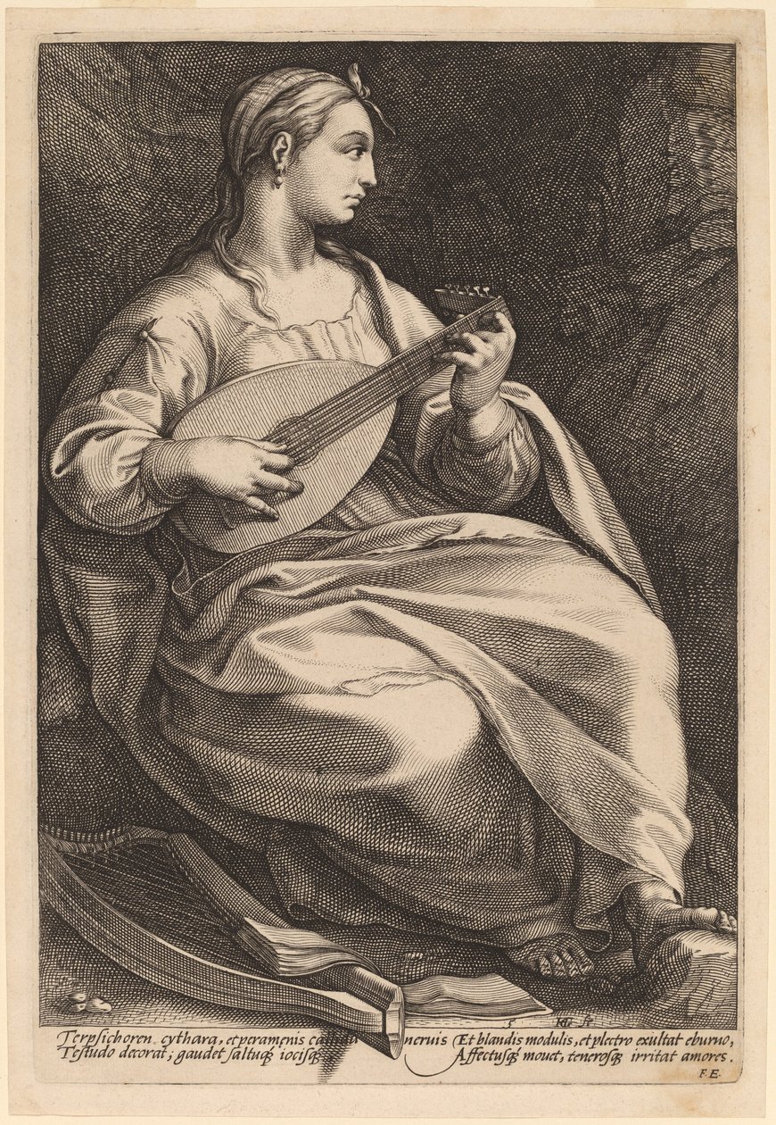 Terpsícore de Hendrik Goltzius