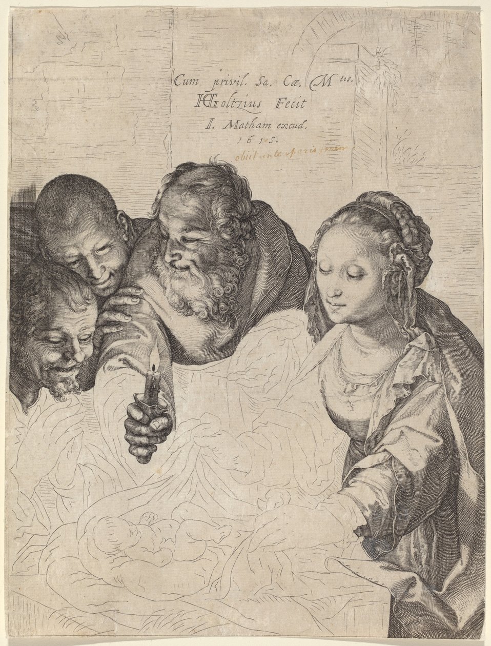 La Adoración de los Pastores de Hendrik Goltzius